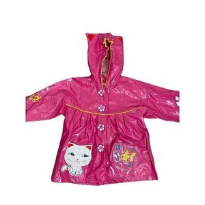 Kidorable Kitty, Fish And Mouse Rain Jacket